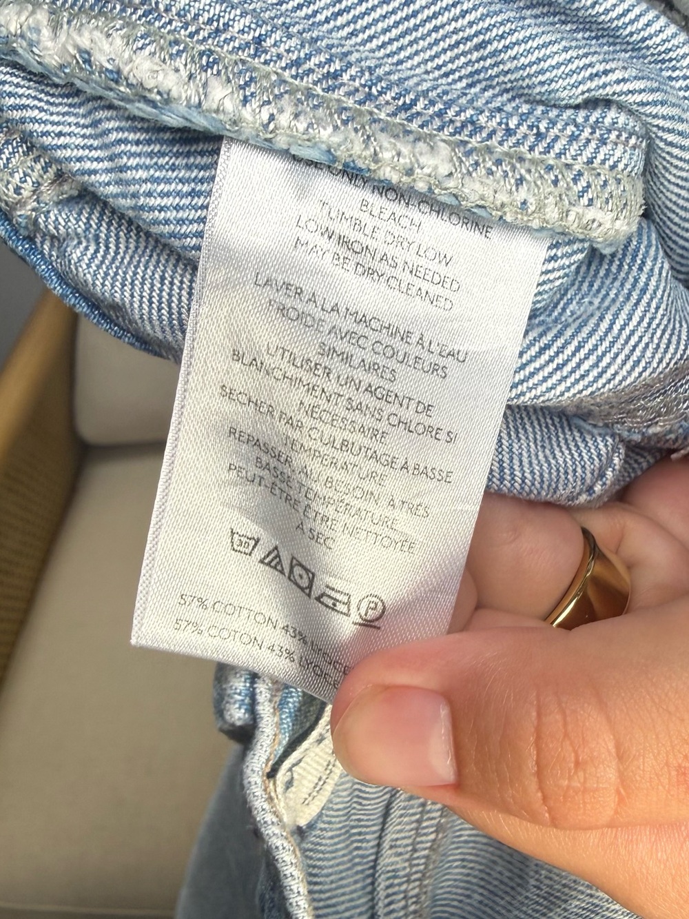 Free People (We The Free) Good Luck Mid Rise Barrel Jeans Size 27 - Picture 8 of 9